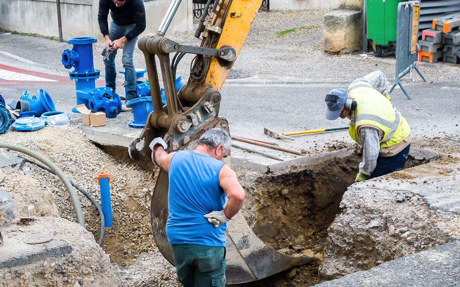 travaux assainissement Saint-Maurice